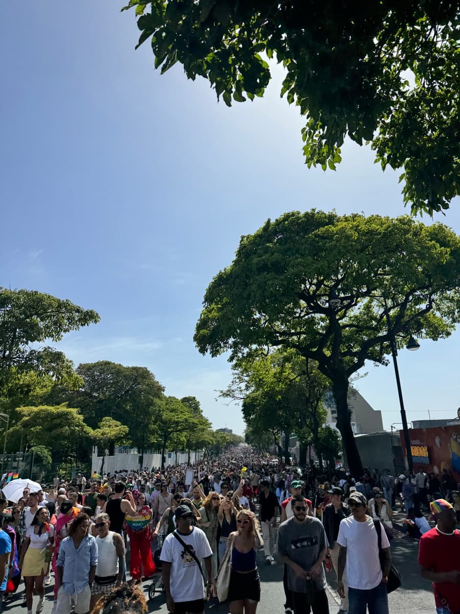 Integrantes de la comunidad en la Marcha de Orgullo de San José